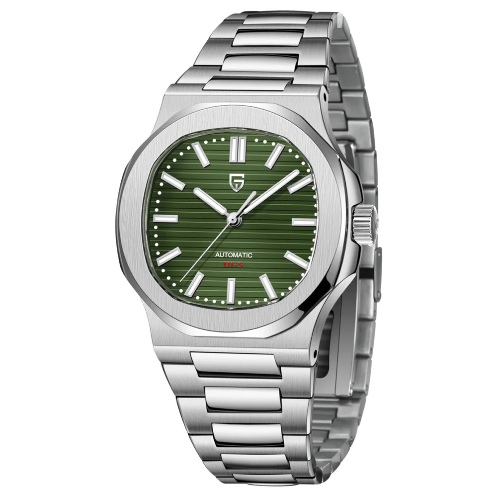 PAGANI DESIGN PD-1728 AUTOMATIC WATCH SAPPHIRE CRYSTAL 40MM GREEN COLOR